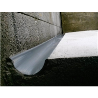 Cunette en PVC gris, diam. Intérieur 80 mm longueur 3 m