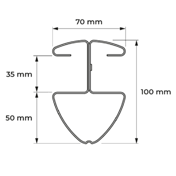 Obturateur en plastique noir pour poteau AXIS® de Dirickx