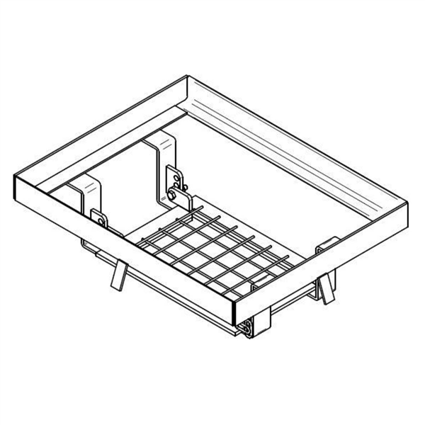 CADRE ACIER L1T AVEC GRILLE DE PROTECTION