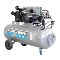 Compresseur triphasé à courroie Prodif Expert 200 litres 9 bar débit air restitué 450 L/min