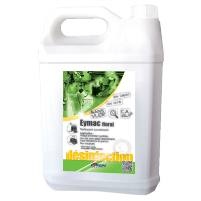 Nettoyant et désinfectant pour sols - Eymac - parfum floral - bidon de 5 litres