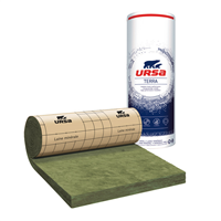 Rouleau laine de verre semi-rigide pour murs et combles - PRK 32 revêtu kraft Ursa - R=3,75 m².K/W - 2,70 M x 1,20 M - ép.120 MM