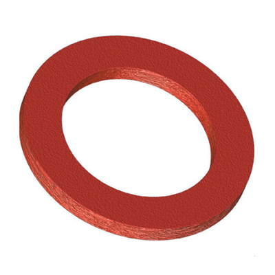 Joint d'étanchéité pour raccord 20 x 27 - Dimensions 18 x 24 x 1.5 mm - Fibre rouge - Lot de 8