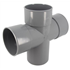 Culotte et embranchement double parallèle à 87'30° - Mâle/Femelle - Diamètre 100 mm