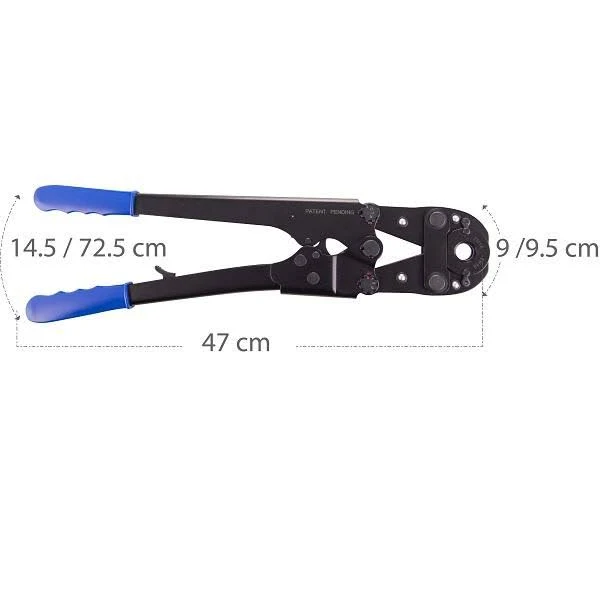 Pince à sertir sertisseuse pour raccords PER et Multicouche avec mâchoires TH Ø12 16 20 et 26 mm