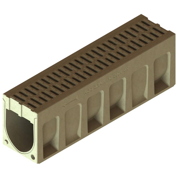 ACO MONOBLOCK URBAIN P200V - D400 COULEUR NATURELLE - BETON POLYMERE