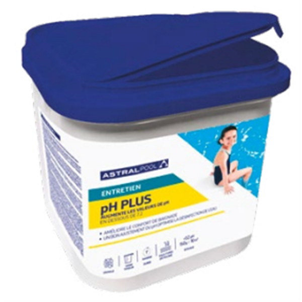 Traitement pH Plus en poudre Astralpool pour tout type de piscine - seau de 5 kg
