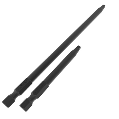 Embouts de vissage carrés N°2 à pointes magnétiques - 76 mm (3") et 152 mm (6") - lot de 2