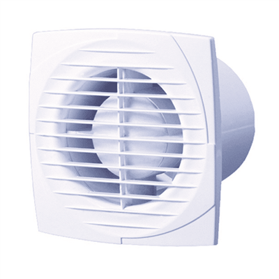 Extracteur mural extra-plat à visser ou à appliquer diamètre 125 mm blanc Autogyre