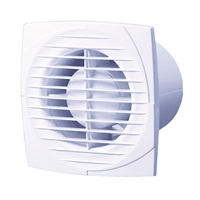 Extracteur mural extra-plat à visser ou à appliquer diamètre 125 mm blanc Autogyre