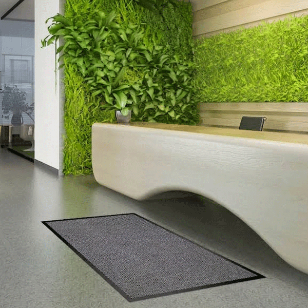Tapis d'entrée intérieur absorbant et antidérapant PMR trafic normal - Vanoise - Caoutchouc/polypropylène - 120,00 cm x 240,0 cm - ép. 4,5 mm