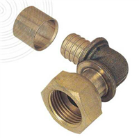 Coude terminal ecrou f libre 12 1/2"