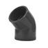 Coude à 45° pour fluide sous pression - raccord femelle-femelle en PVC-U à coller - diamètre 50 mm