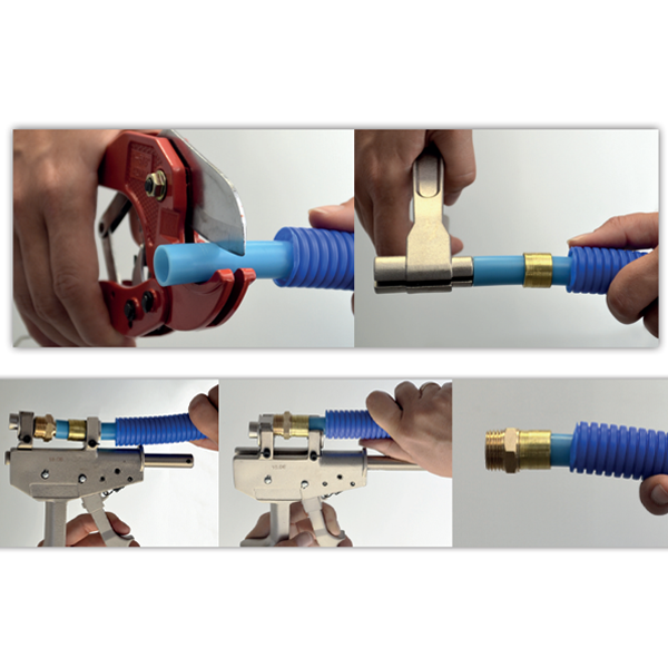 Raccord femelle écrou tournant pour tube PER - F 15 x 21 - Diamètre 16 mm - Laiton