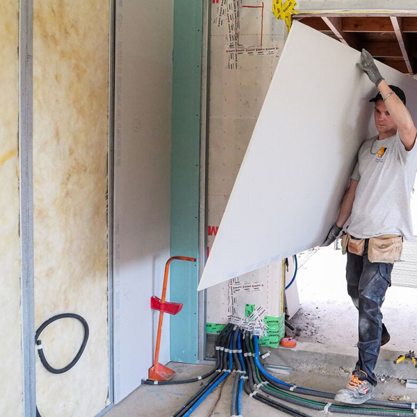 Plaque de plâtre BA13 standard ultra légère - Placo Plume - 3,00 M x 1,20 M - ép. 13,0 MM