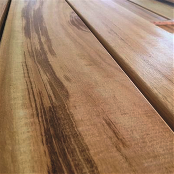 Lame de terrasse en bois exotique Muiracatiara KD lisse - Classe 4 - 145 MM x 21,00 MM - Longueur 3,70 M