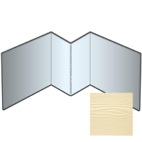 Profil d'angle intérieur pour bardage Cedral Lap - Aluminium laqué Vanille C02 - longueur 3 M