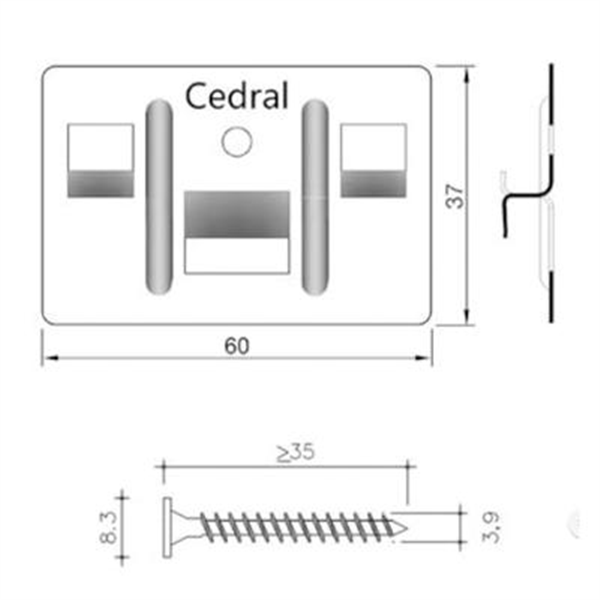 Kit agrafe Click + Vis Inox