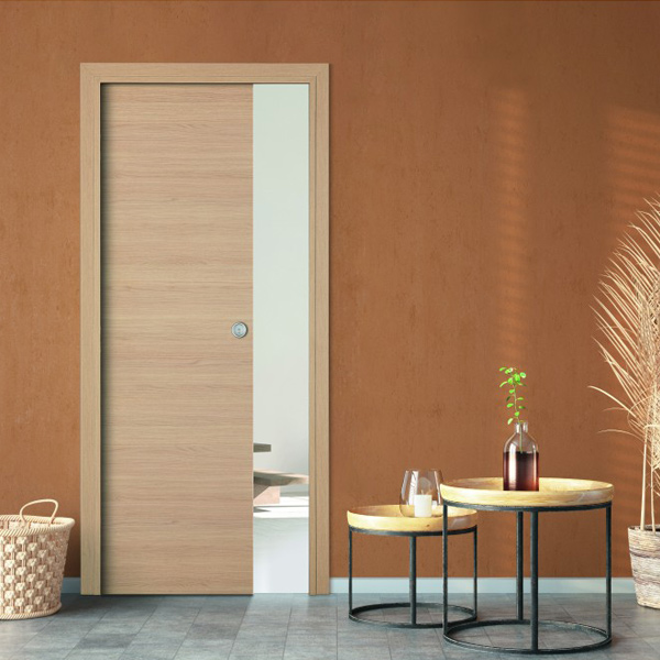 Kit habillage châssis pour porte coulissante à galandage Kreation M03A - 204 CM x 73 CM