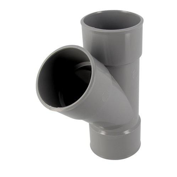 Culotte Té Y PVC à coller Femelle-Femelle 45° Diamètre 63 mm