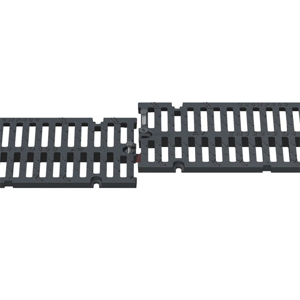 Grille pour caniveau en fonte C250 PMR - 750,0 mm x 500,0 mm - Hauteur 65,00 mm - Largeur de caniveau 380 à 450 mm
