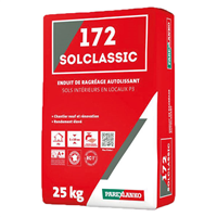 Enduit de ragréage autolissant P3 - 172 Solclassic - 3 à 10 mm - Sac de 25 KG