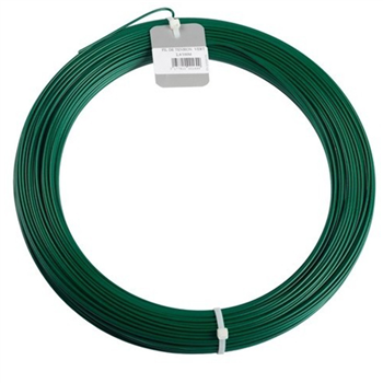 Fil de tension extrudé acier plastifié pour grillage - Vert - Diamètre 2,7 MM - Longueur 100,00 M