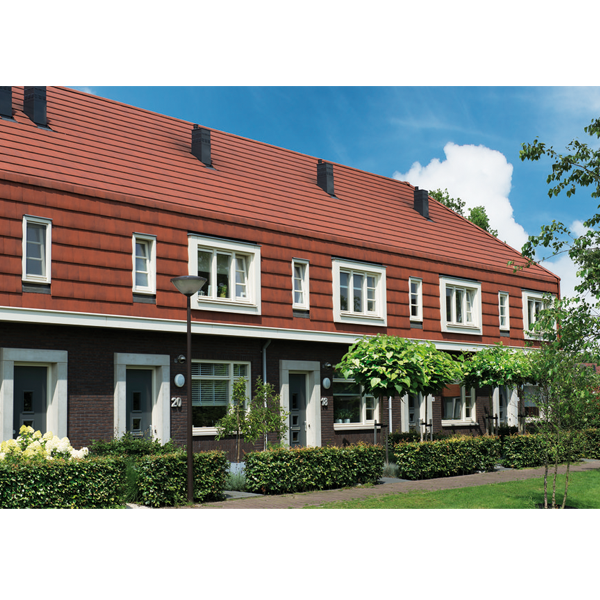 Tuile en terre cuite grand moule aspect plat - Signy -