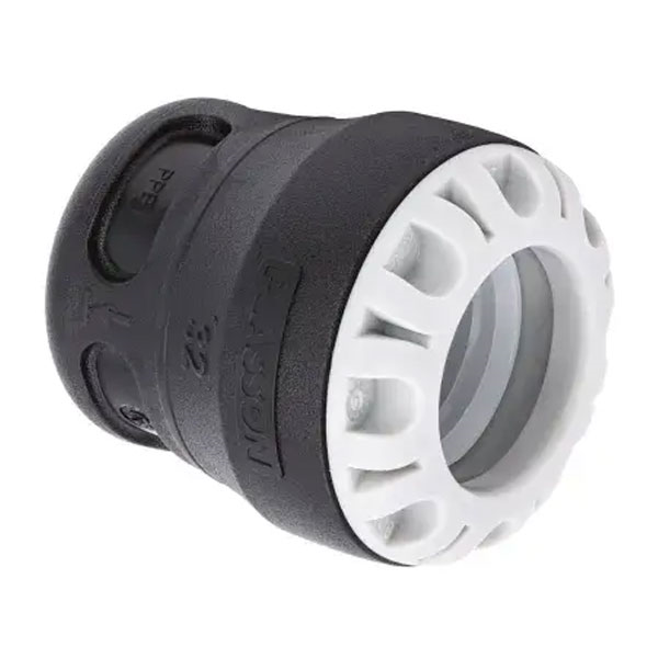 Bouchon fin de ligne encliquetable série 1 pour canalisations PEHD pression PN16 - Plasson - ⌀20 mm