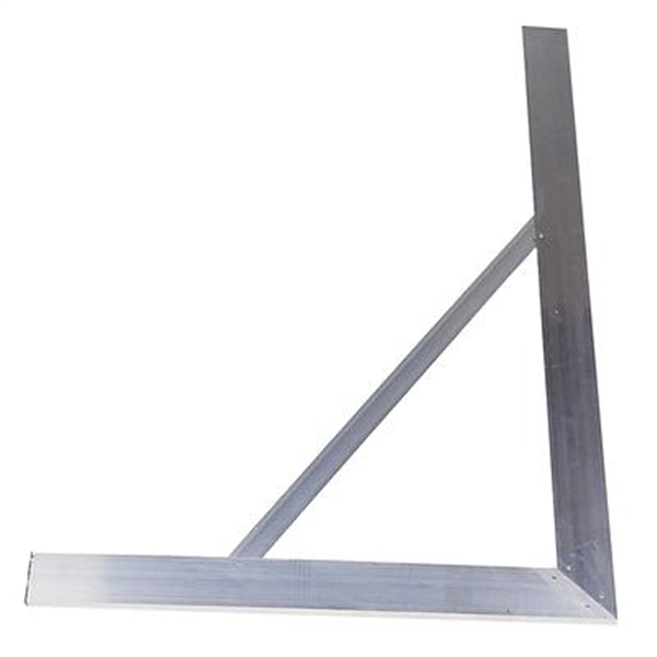 Équerre de maçon manchonnée rivetée avec écharpe Mob Mondelin - 100x150 cm - aluminium