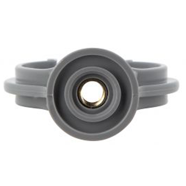 Collier de fixation forme lyre pour système d'évacuation des eaux usées - avec insert P.7/150 - polypropylène gris - Ø40 mm