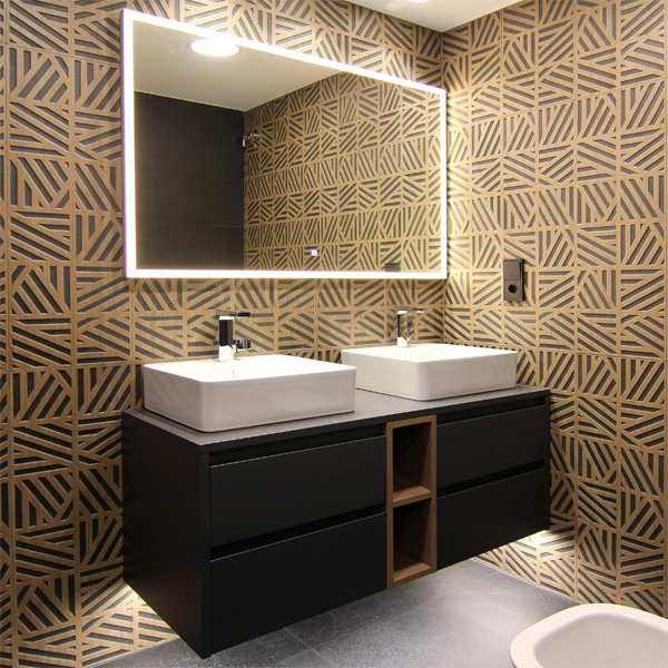 Faïence murale effet bois Burlington Cumbrian - 30,0 CM x 90,0 CM - ép. 10,60 MM - Volcano