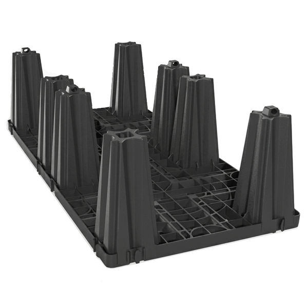 Bassin de rétention et d'infiltration des eaux pluviales enterré - demi-module Optibox - 1200 x 600 mm - Hauteur 330 mm