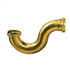 Siphon grand débit Nicoll de baignoire et évier - Forme en S - Diamètre 40 mm - Laiton brut