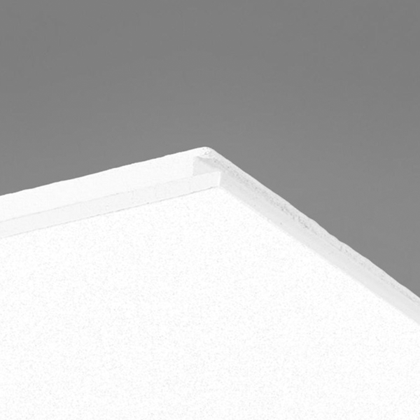 Dalle faux plafond acoustique à bords discret Ecophon Focus DS pour ossature T24 - 60,0 CM x 60,0 CM - ép. 20,00 MM - White frost