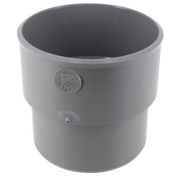 Manchette de réparation mâle Nicoll - Diamètre 125 mm - PVC Gris