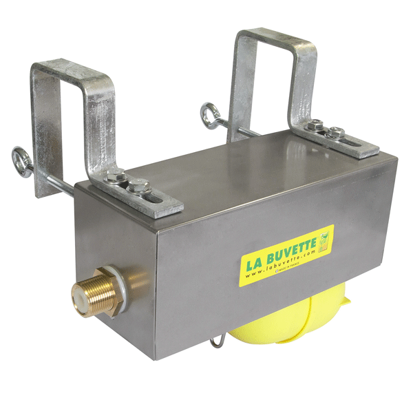 Bloc flotteur haut débit 26 L/min pression standard avec capot en tôle inox - LACABAC - transforme tout type de bac en abreuvoir à niveau constant