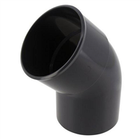 Coude mâle-femelle à 45° pour tube de descente Diam. 80mm CR4GT