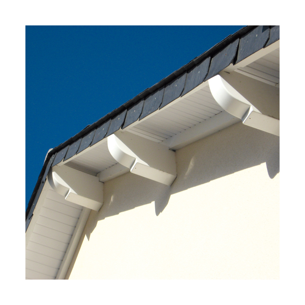 Protège panne Relief avec aérateurs pour charpente traditionnelle - Larg. 81 MM x Haut. 200,00 MM - Long. 400,0 MM - Blanc