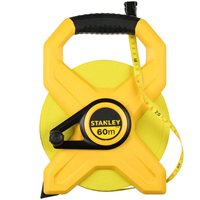 Décamètre mesure longue - Stanley - ruban 60 mètres en fibre de verre classe 3