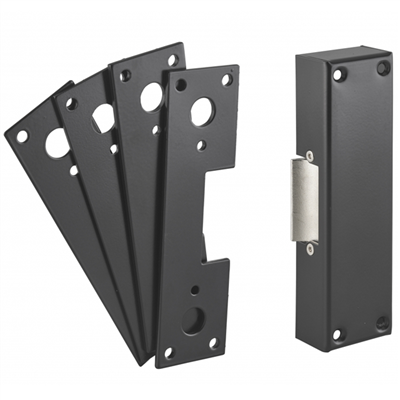 Gâche électrique en applique à rupture Thirard pour serrure antipanique - réversible - 12 V DC - 200 mA