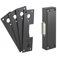 Gâche électrique en applique à rupture Thirard pour serrure antipanique - réversible - 12 V DC - 200 mA