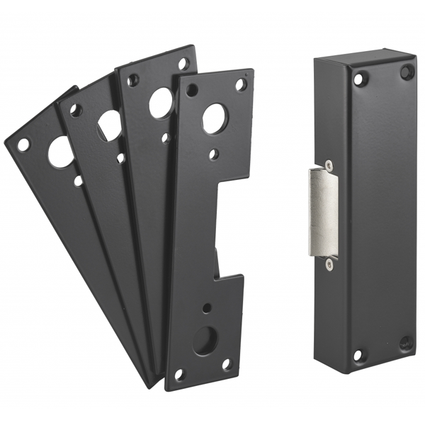 Gâche électrique en applique à rupture Thirard pour serrure antipanique - réversible - 12 V DC - 200 mA