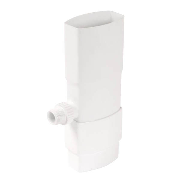 Récupérateur d'eau pluviale ovoïde - Nicoll - Diamètre 90 x 56 mm - Techtan - Coloris blanc