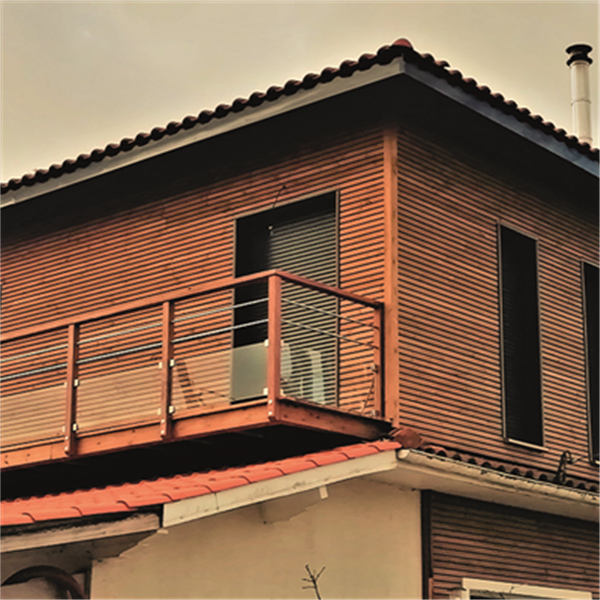 Bardage en Douglas Traité Classe 3 marron LAPLO - 44 MMx135 MM - L.4.00 M