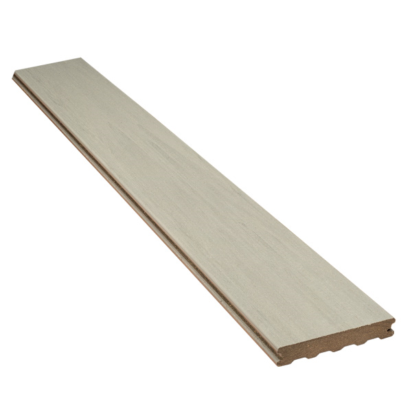 Lame de terrasse en bois composite Atmosphère finition brossée - Silvadec - 138 MM x 23,00 MM - longueur 4,00 M - Gris Bélem