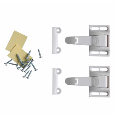 Bloque tiroir pour protection et sécurité intérieure - Nordlinger Pro - Plastique blanc - Lot de 2