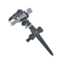 Arroseur asperseur canon sur pic pour jardin - Fitt - Sortie Mâle 20x27 - Plastique