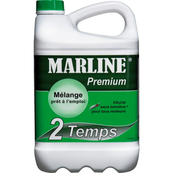 Carburant de moteur essence 2 temps Marline Premium - Alkylate avec huile - prêt à l'emploi - 5 litres