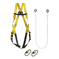 Kit harnais antichute Levac spécial nacelle avec longe de retenue et 2 mousquetons